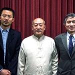 Master Victor Chiang posing with two other men